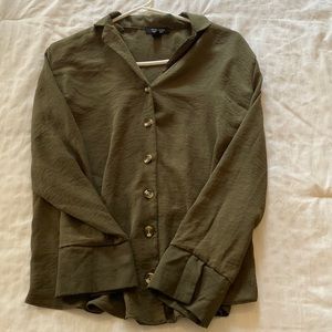 Asos Maternity Long Sleeved Button Down Top